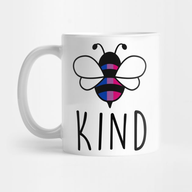 Be Kind Bisexual Bee Gay Pride LGBT Rainbow by Lones Eiless